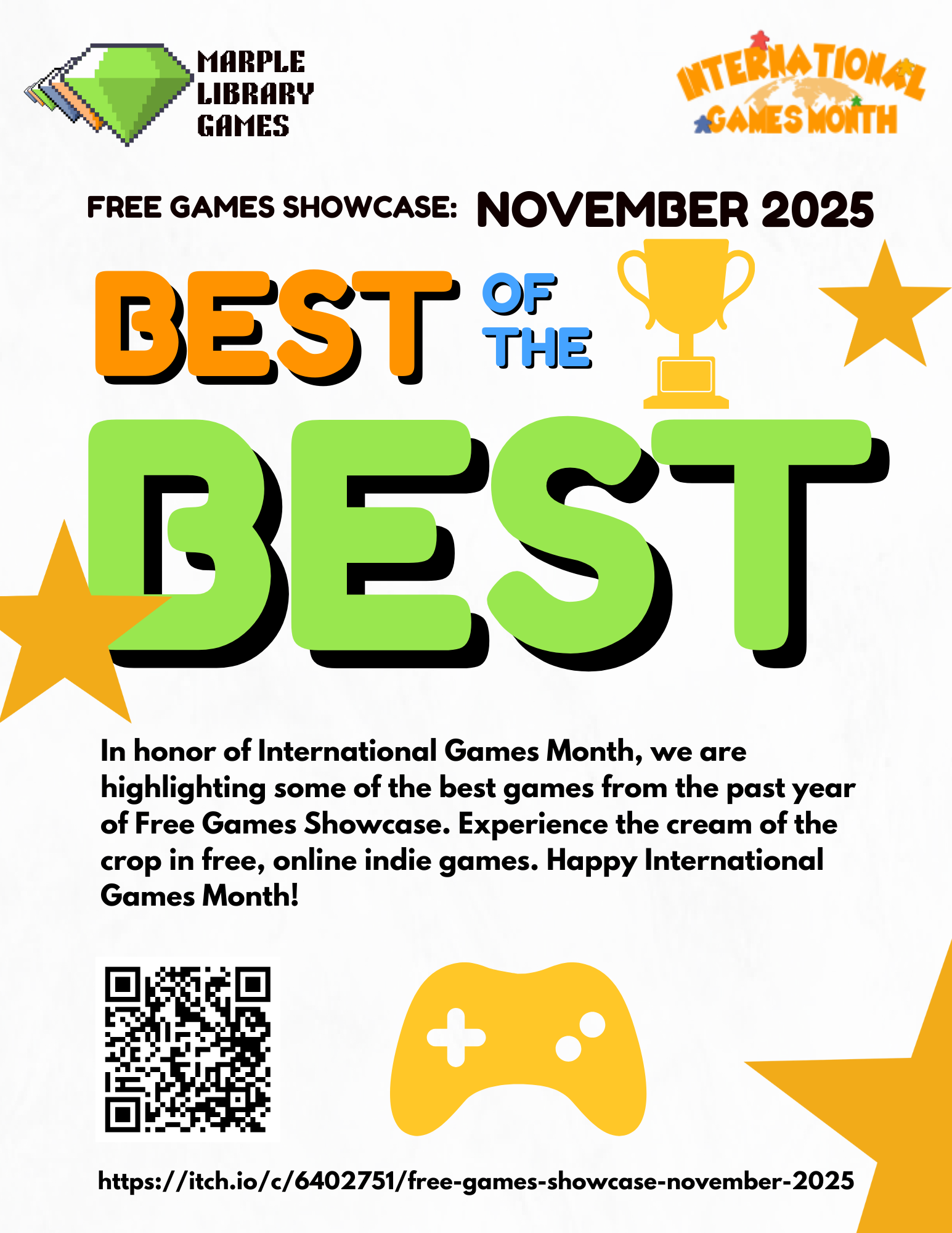 Free Games Showcase November 2025