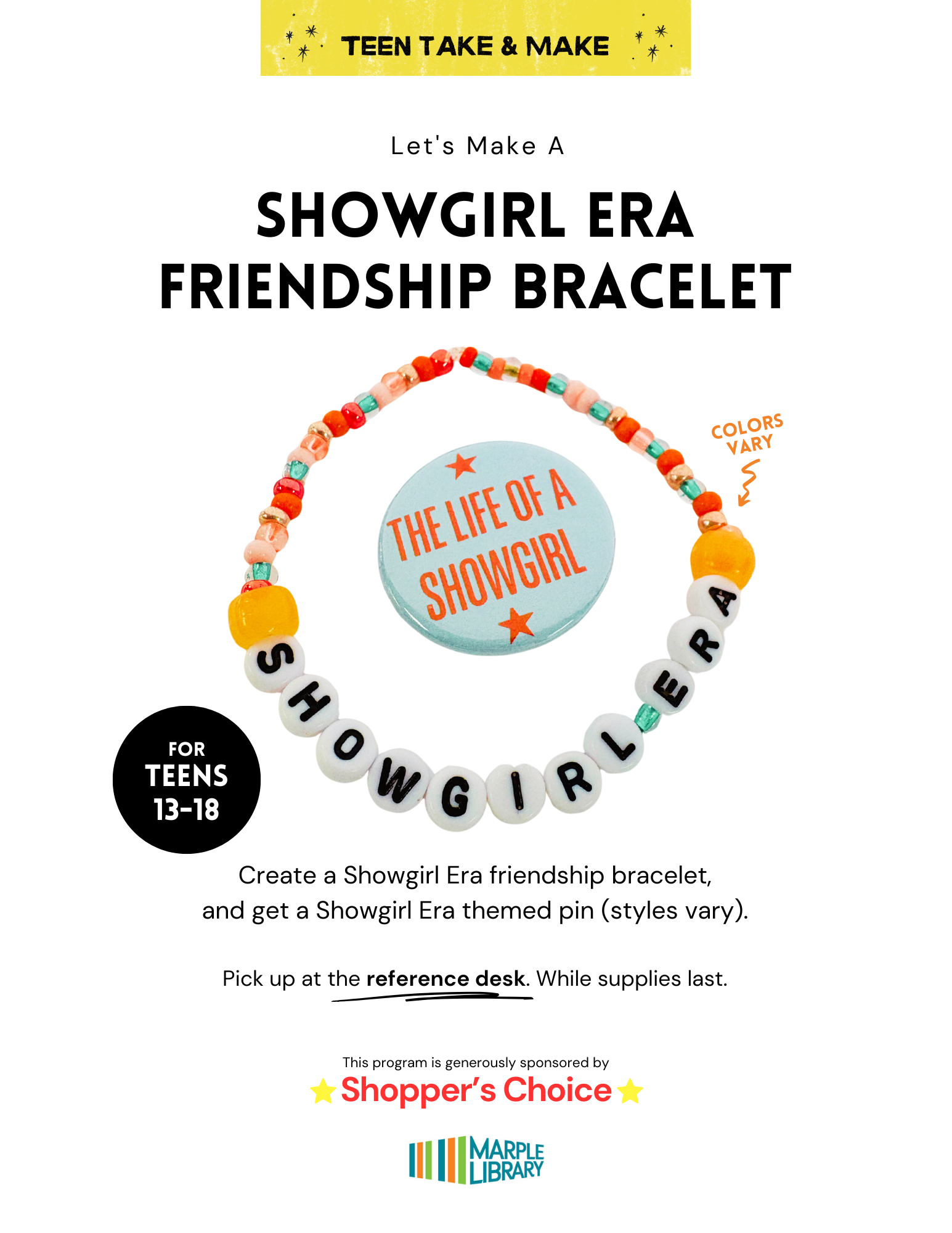 November Teen Take & Make 2025 updated